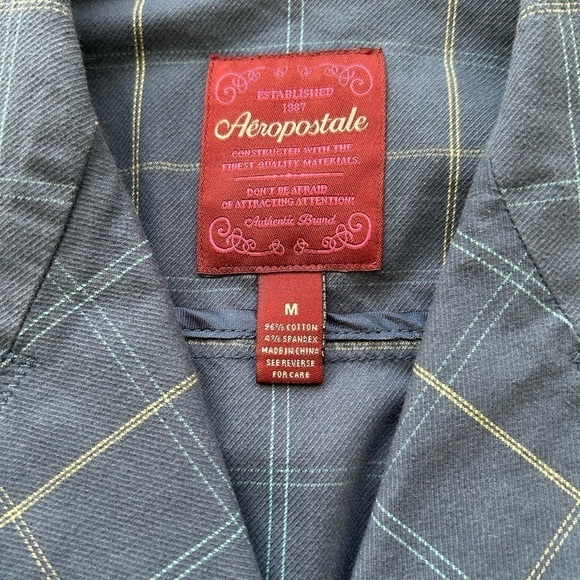 Aeropostale Fitted Blue Blazer • Used • Size: Medium - Picture 6 of 7